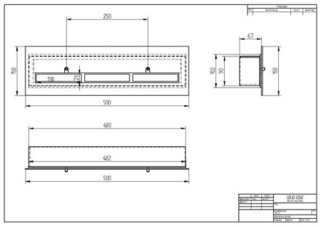 ПРЯМОУГОЛЬНЫЙ КОНТЕЙНЕР ZEFIRE 500 С КРЫШКОЙ ВНУТРИ