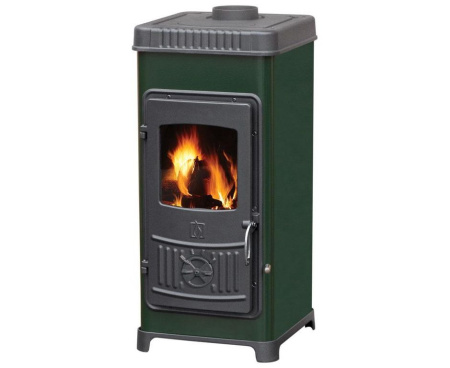 Печь Plamen DORA 8 N, эмалированная, зеленая