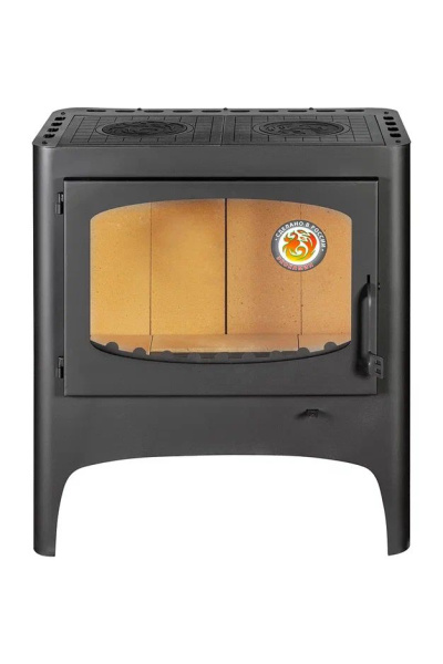 Печь ЭкоКамин Бавария Эко с плитой две конфорки