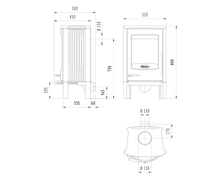 Печь Dovre Astro2/L