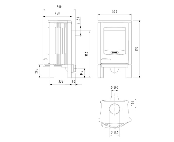 Печь Dovre Astro2/L Печь Dovre Astro2/L