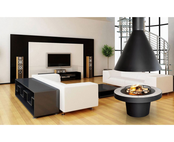 Камин Fireplace 02 островной