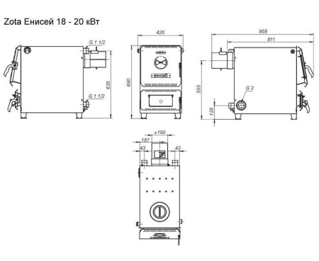Котел ZOTA Енисей 20