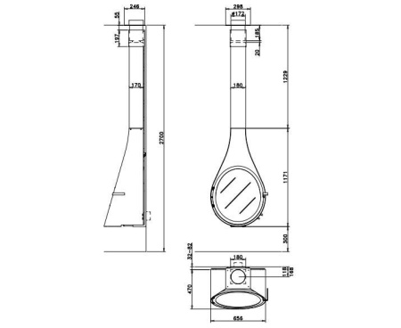 Камин ROCAL Drop