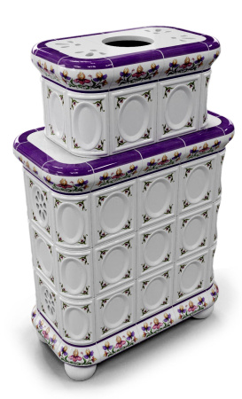 Печь камин КимрПечь Медальон Центральный Двухъярусный Ирисы Печь камин КимрПечь Медальон Центральный Двухъярусный Ирисы