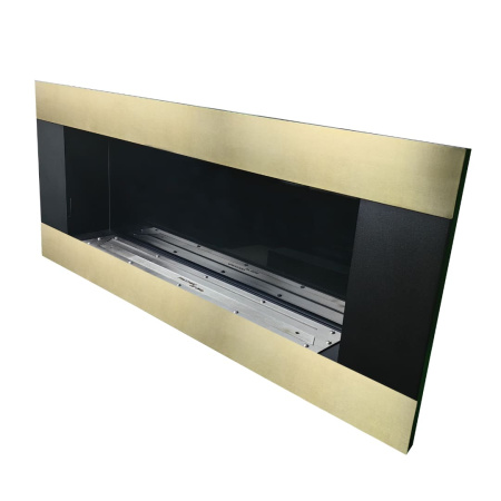 Декоративное стекло (стемалит) для биокамина Голд встраиваемый