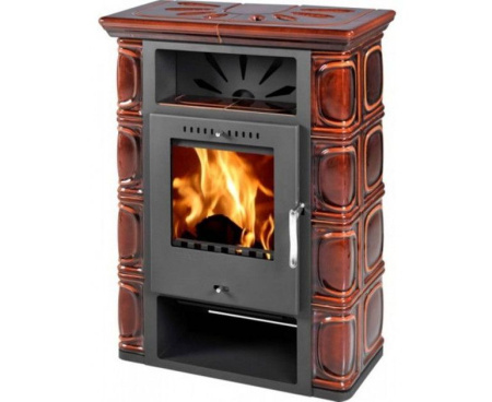 Печь THORMA Borgholm Keramik TOP темно-коричневая