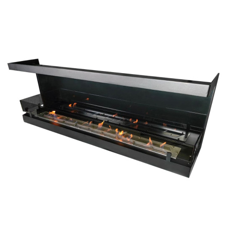 Биокамин "Русский огонь" Честер Фронт 1500 с защитным стеклом и стемалитом