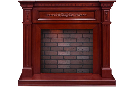Каминокомплект Luxemburg - Темная вишня с очагом Rothesay