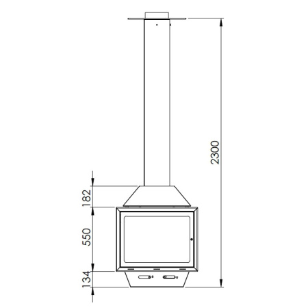 Камин Traforart ARIADNA CENTRAL подвесной