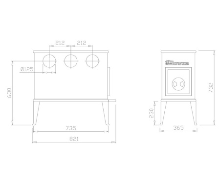 Печь Dovre 300CB Печь Dovre 300CB