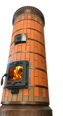 Печь КДМ Сударыня в кирпичной облицовке Керма