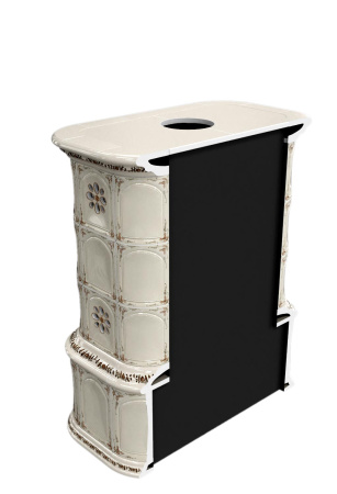 Печь камин КимрПечь Прованс с дровником Пристенный Деревня с топкой Ладья 600