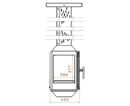 Камин Liseo LCI 5 SKY G4, H=2.6