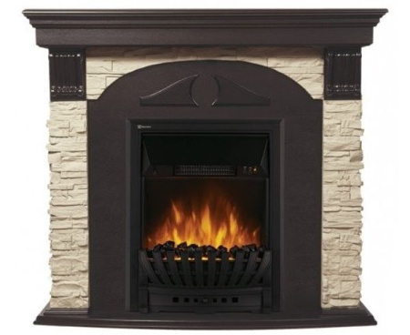 Камин Electrolux Torre (сл.кость/темный дуб) с EFP/P-1020LS