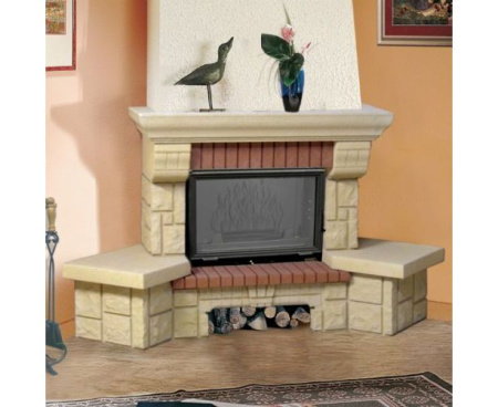 Камин Мета Опус с топкой Камилла 700П