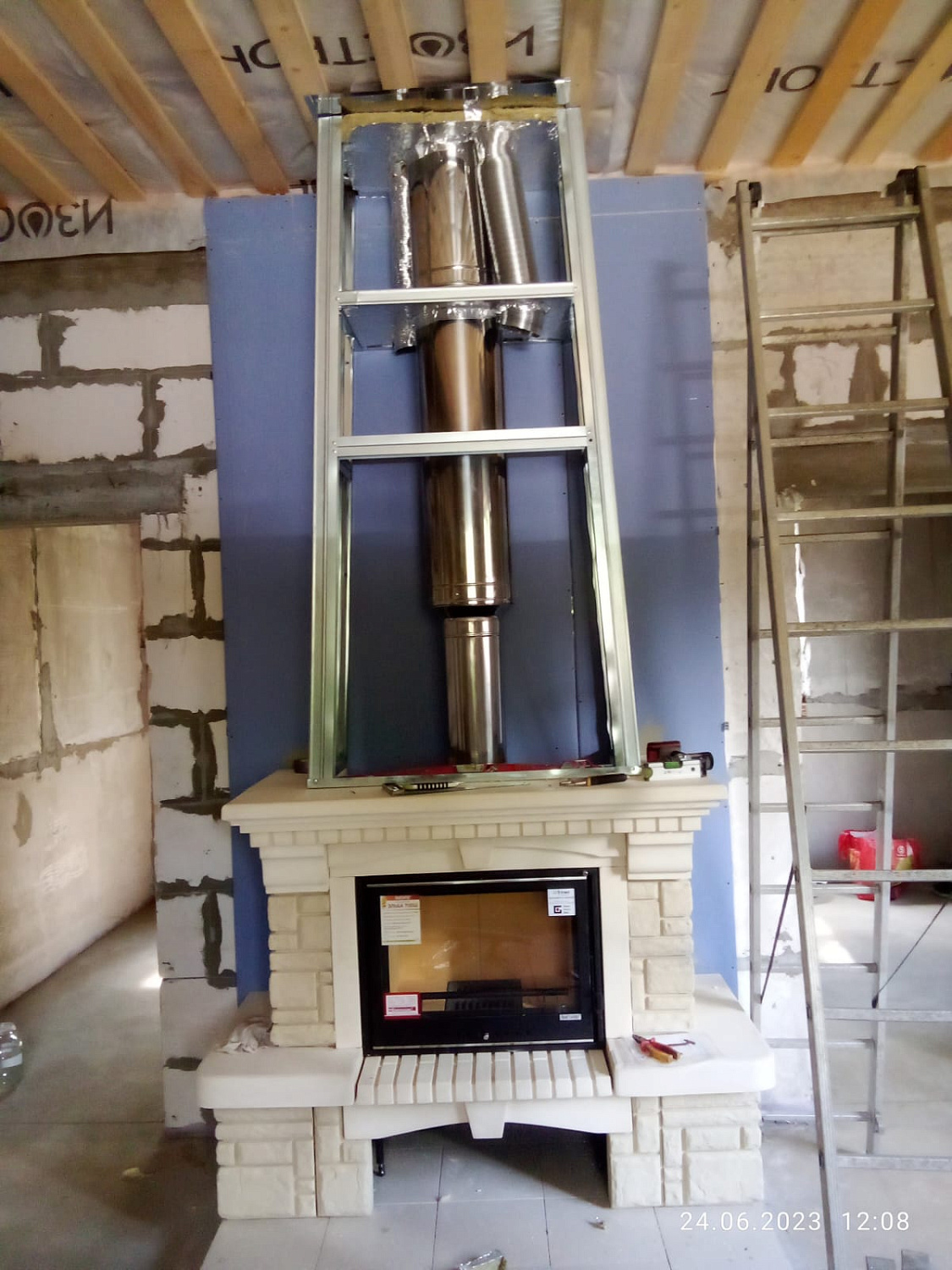 Монтаж дымохода