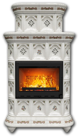 Печь камин КимрПечь Истра Пристенный Двухъярусный Прованс с топкой Ладья 600