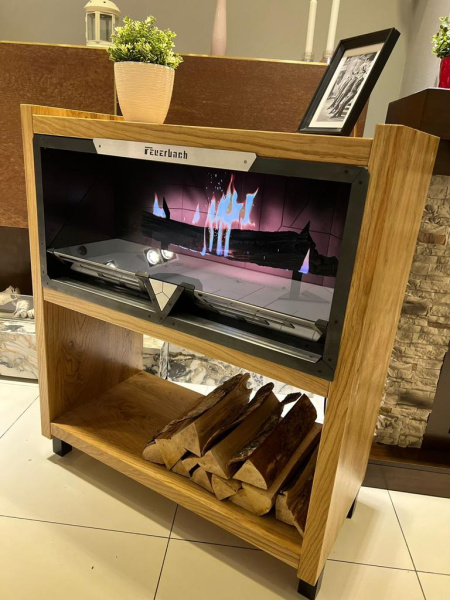 Каминокомплект LOFT WOOD c очагом FEUERBACH Type-800