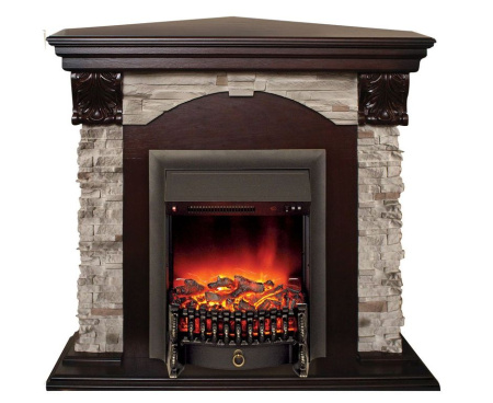 Камин RealFlame Dublin Rock Corner AO с Fobos Lux BL S Камин RealFlame Dublin Rock Corner AO с Fobos Lux BL S