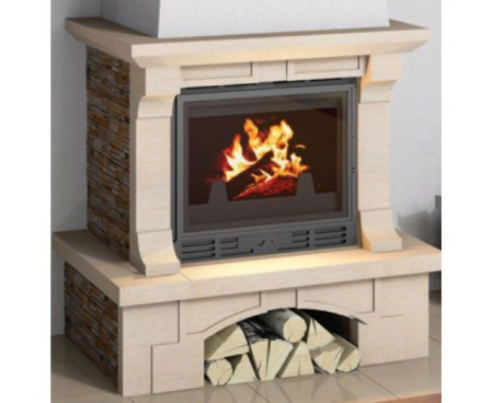 Камин Мета Лира 600 с топкой Аврора 600