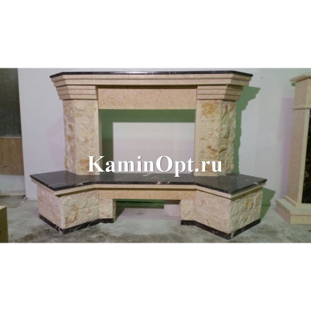 Камин Madeira Crocus Rosso дер. б. пристенный