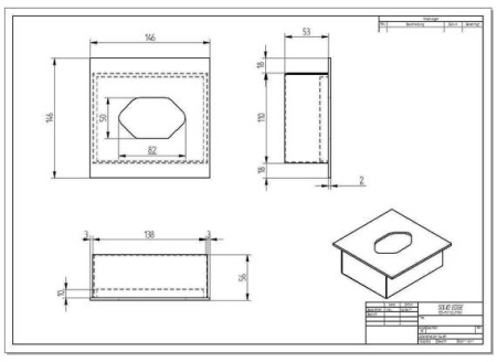 КВАДРАТНЫЙ КОНТЕЙНЕР ZEFIRE 150