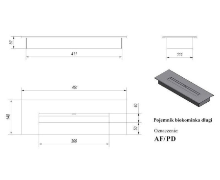 Биокамин Kratki CHARLIE черный, TUV