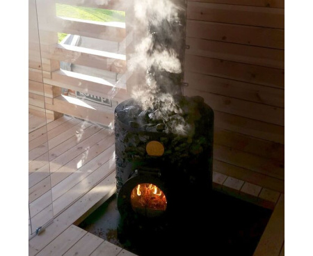 Печь для бани IKI Maxi Plus со стеклянной дверцей