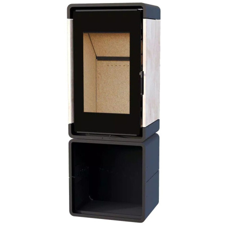 Печь камин Астов КУБ ПК 4581 КАМЕНЬ НА ДРОВНИКЕ