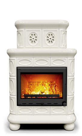 Печь камин КимрПечь Медальон Пристенный Двухъярусный Ваниль