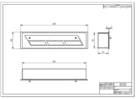 ПРЯМОУГОЛЬНЫЙ КОНТЕЙНЕР ZEFIRE 400