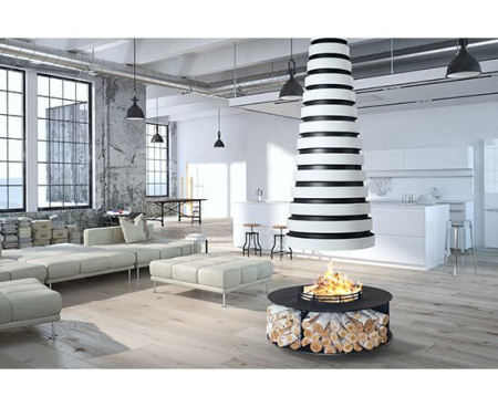 Камин Fireplace 20 центральный подвесной