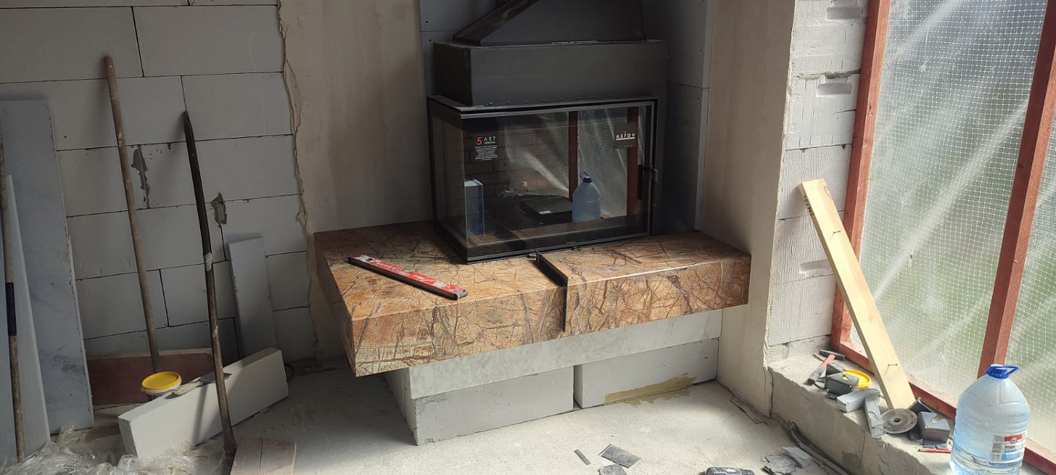 Монтаж дровяных печей-каминов