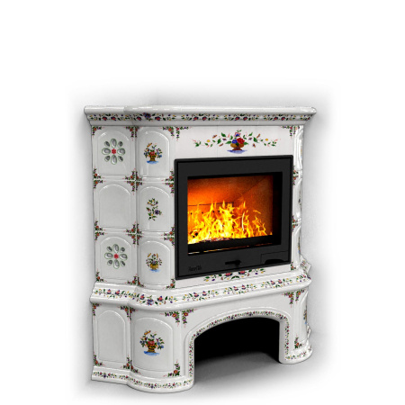 Печь камин КимрПечь Прованс с дровником Угловой Руан с топкой Ладья 600