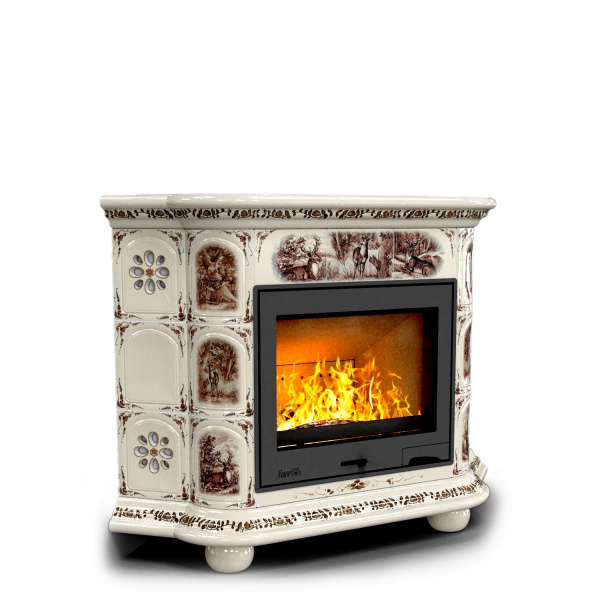 Печь камин КимрПечь Прованс Угловой Звери с топкой Ладья 600