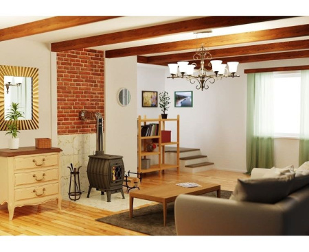 Печь Бахта серая