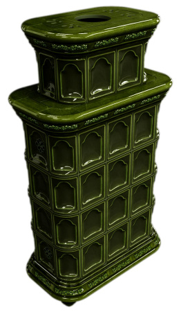 Печь камин КимрПечь Истра Центральный Двухъярусный Хвоя с топкой Ладья 600