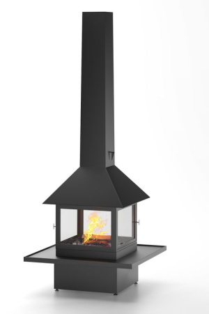 Камин островной CUBE