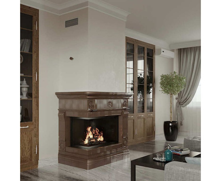 Камин Ceramica Бристоль с топкой с Г-образным стеклом