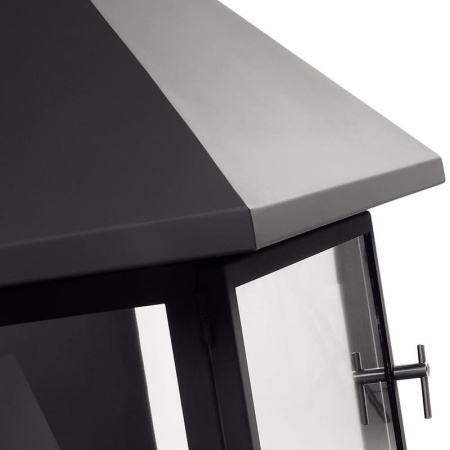 Камин Traforart VULCANO CENTRAL без стекла полка-сталь чёрный Камин Traforart VULCANO CENTRAL без стекла полка-сталь чёрный