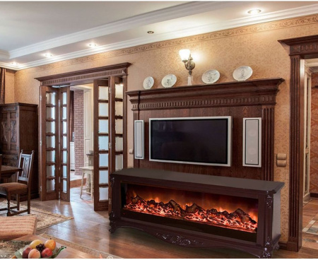 Камин ГЛЕНРИЧ (Glenrich) Версаль S130 с царгой шоколад