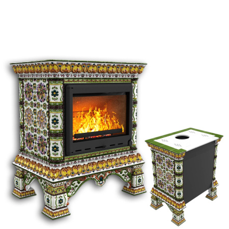 Печь камин КимрПечь Кострома Пристенный Август Печь камин КимрПечь Кострома Пристенный Август