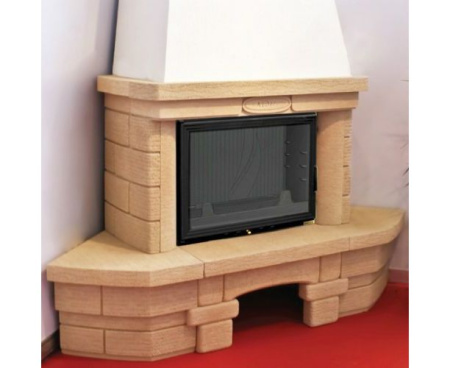 Камин Мета Альт с топкой Камилла 700 угловой