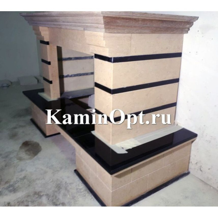 Камин Madeira Daniella Rosso дер. б. пристенный