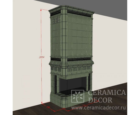 Камин Ceramica Тюльпан Лесной Туман