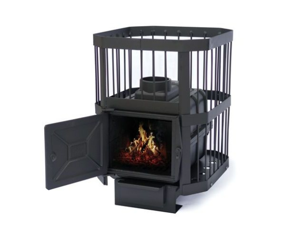 Печь НМК Сибирь-15 ЧТД короткая чугунная