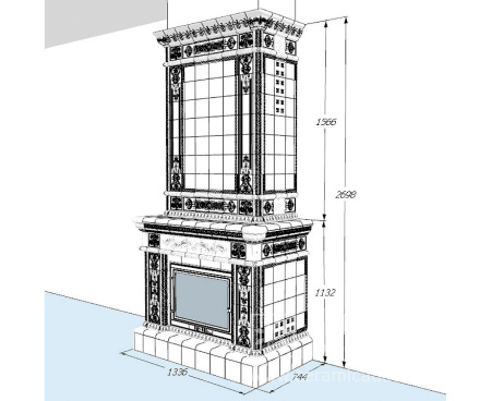 Камин Ceramica Честер Камин Ceramica Честер
