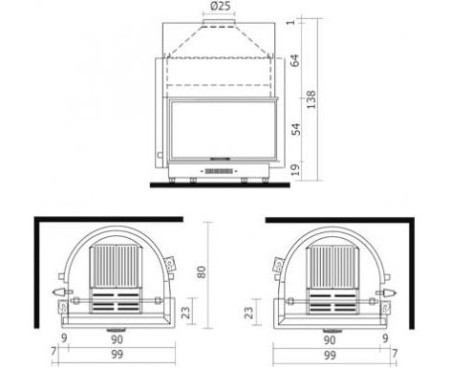 Топка EdilKamin ACQUATONDO 29 DX