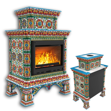 Печь камин КимрПечь Кострома Пристенный Двухъярусный Май